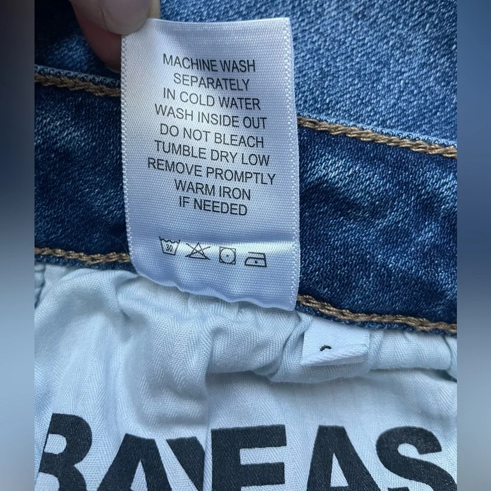 Bayeas Women Blue Denim Jeans Size 28 - Picture 8 of 8